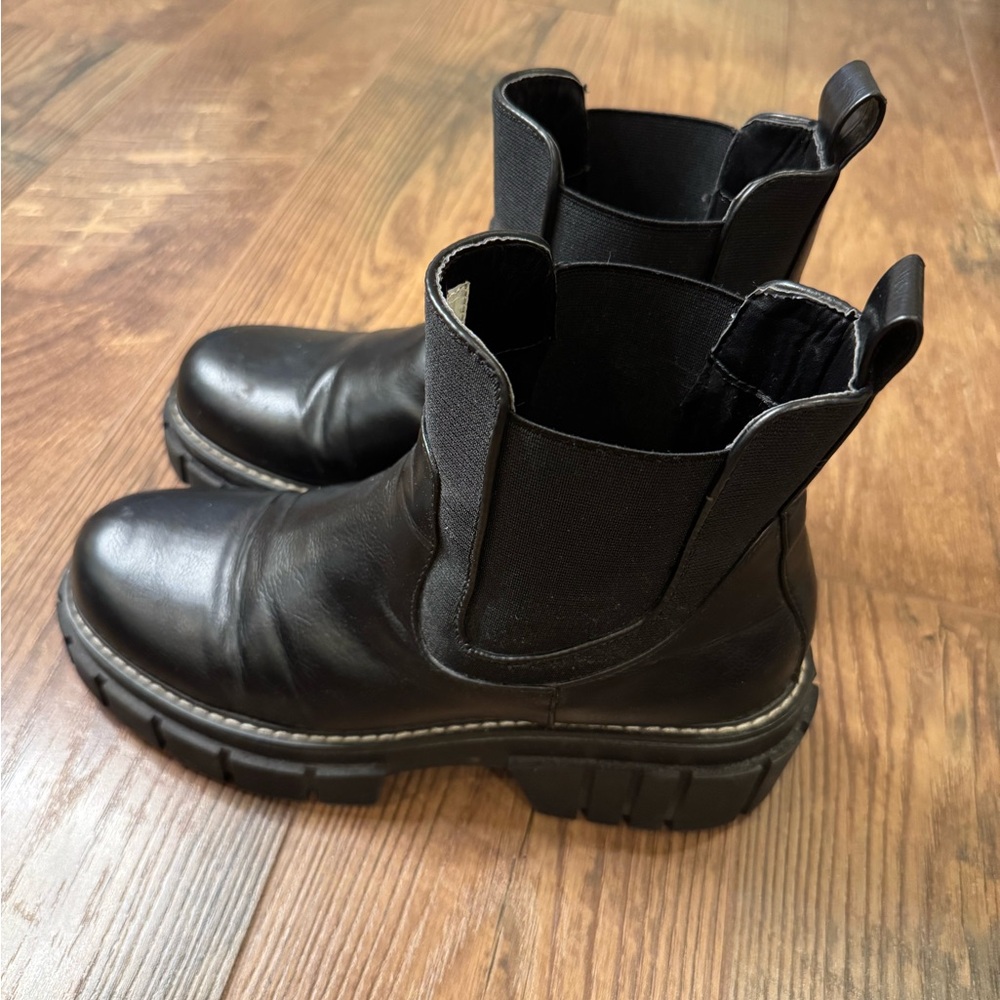 Black Leather Bcbgeneration Boots - image 2